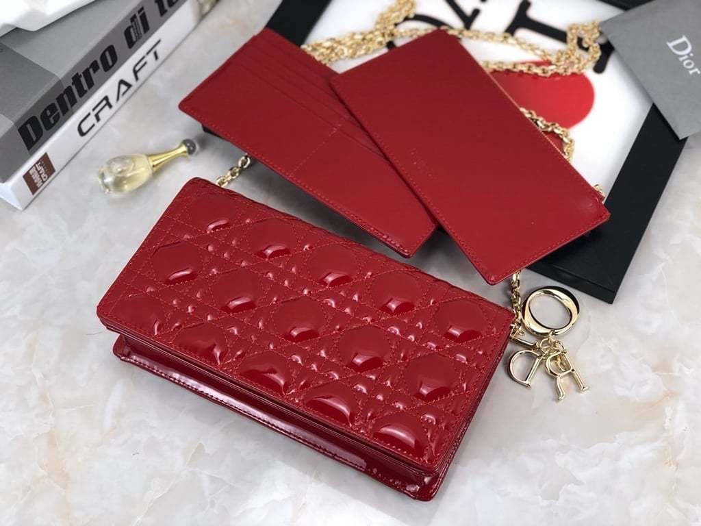 dir LADY POUCH CHERRY RED S0204OVRB_M323