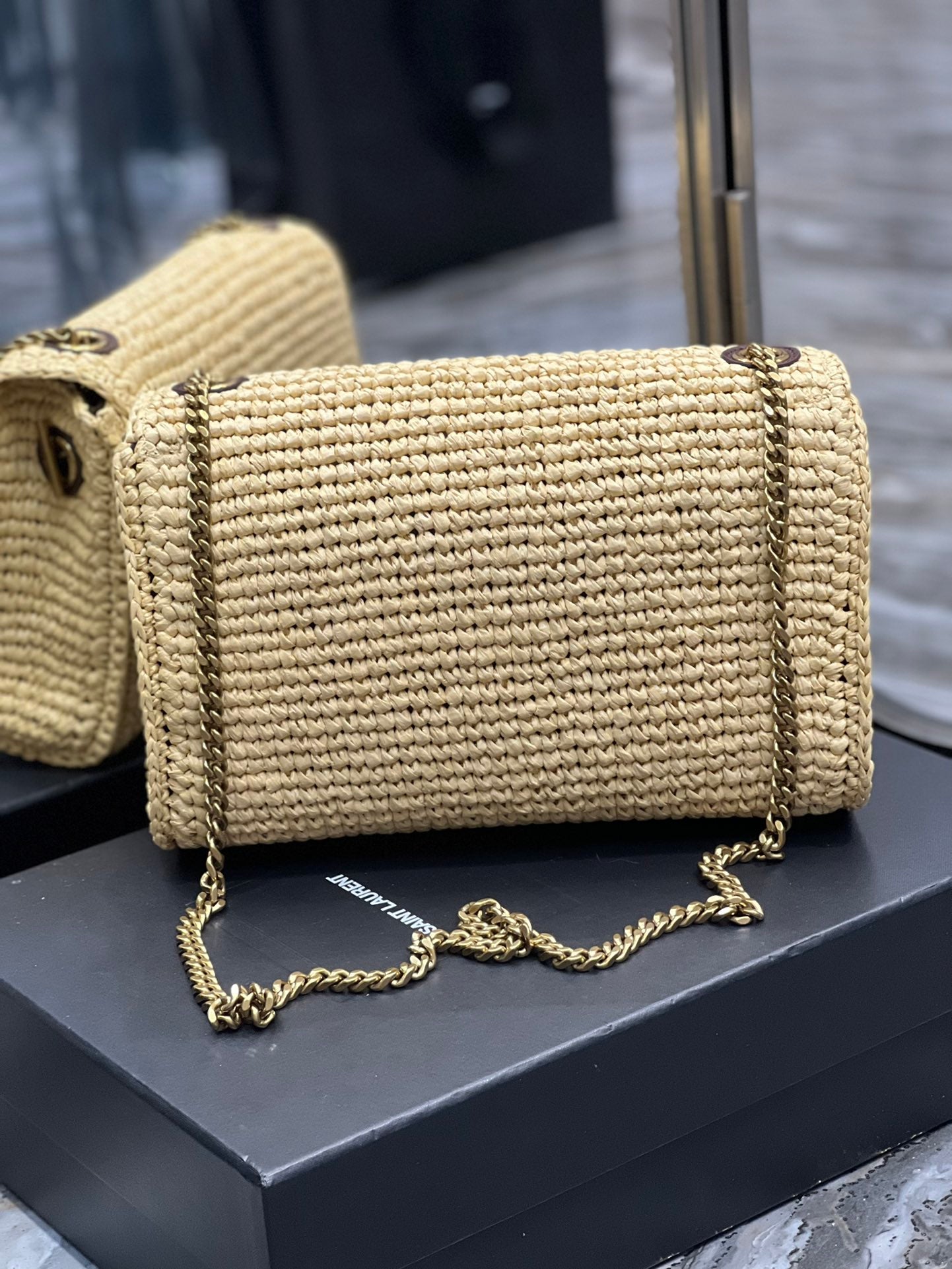 YSSL Niki Medium Chain Bag Yellow For Women, Women’s Bags 11in/28cm YSL‎
