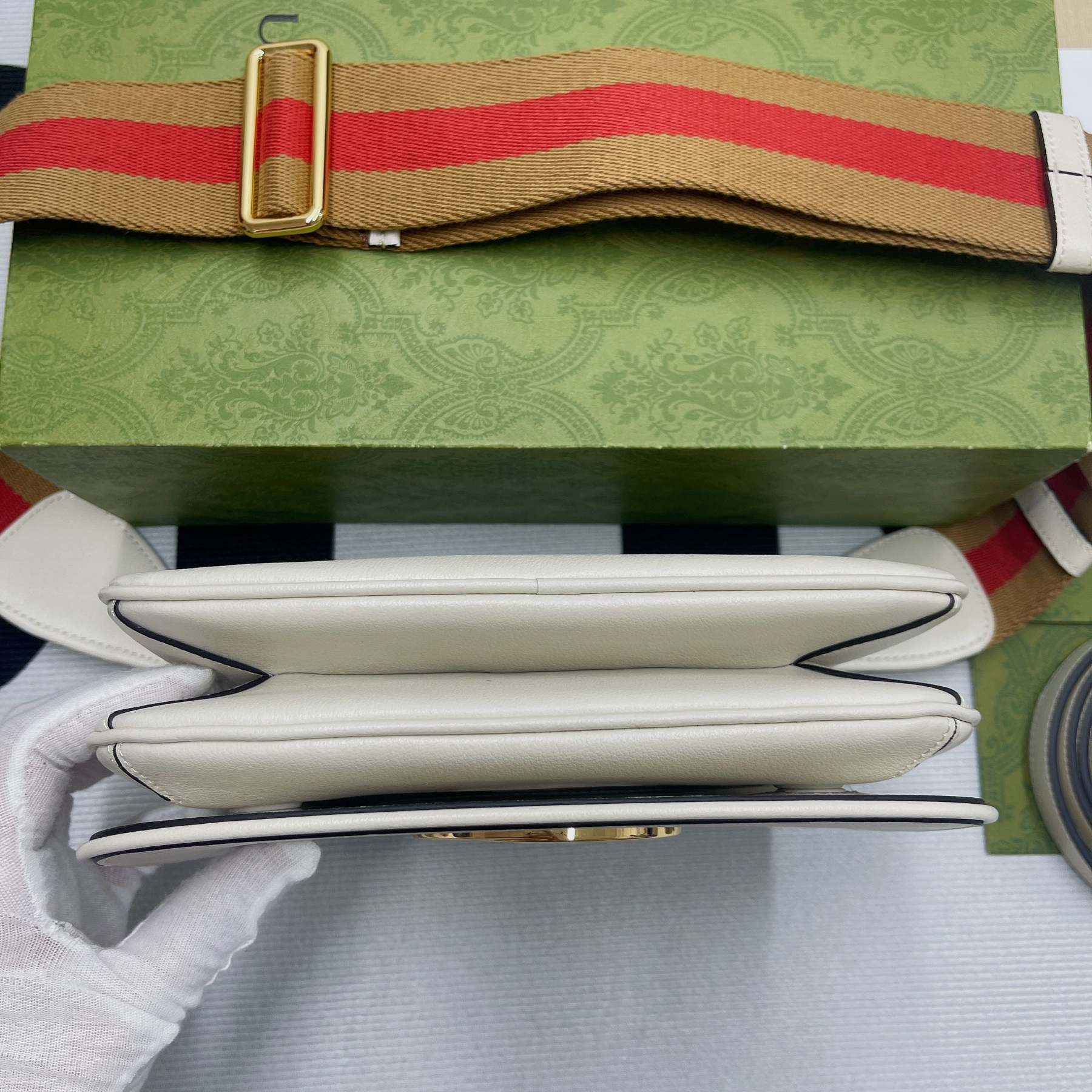 gg Blondie Mini Bag White For Women, Women’s Bags 8.7in/22cm gg‎ ‎698643 UXXAG 9161