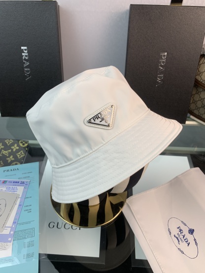 PD RENYLON BUCKET HAT SLIVER WHITE