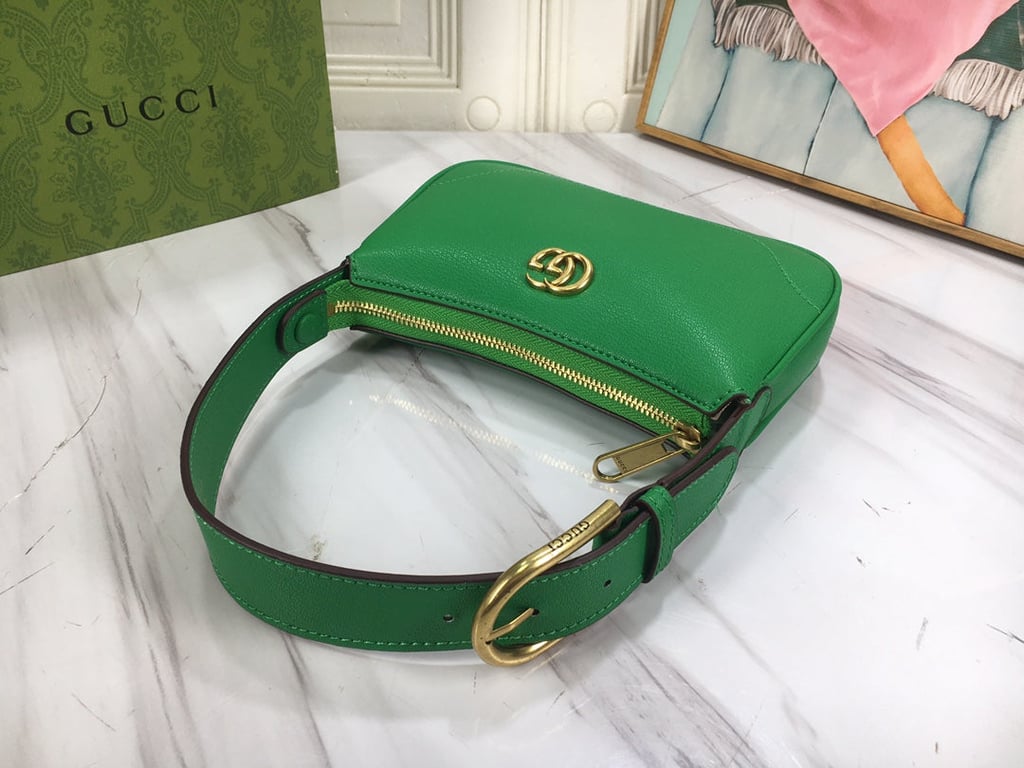 GG APHRODITE MINI SHOULDER BAG 21CM GREEN