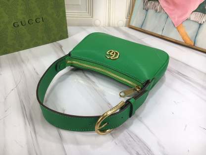 GG APHRODITE MINI SHOULDER BAG 21CM GREEN