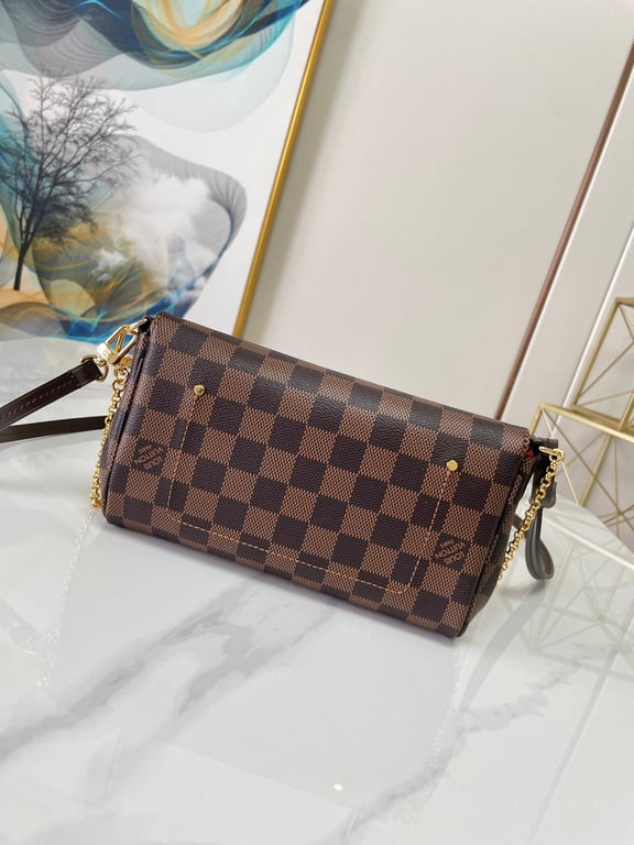 LUV FELICIE POCHETTE DAMIER AZUR 21CM