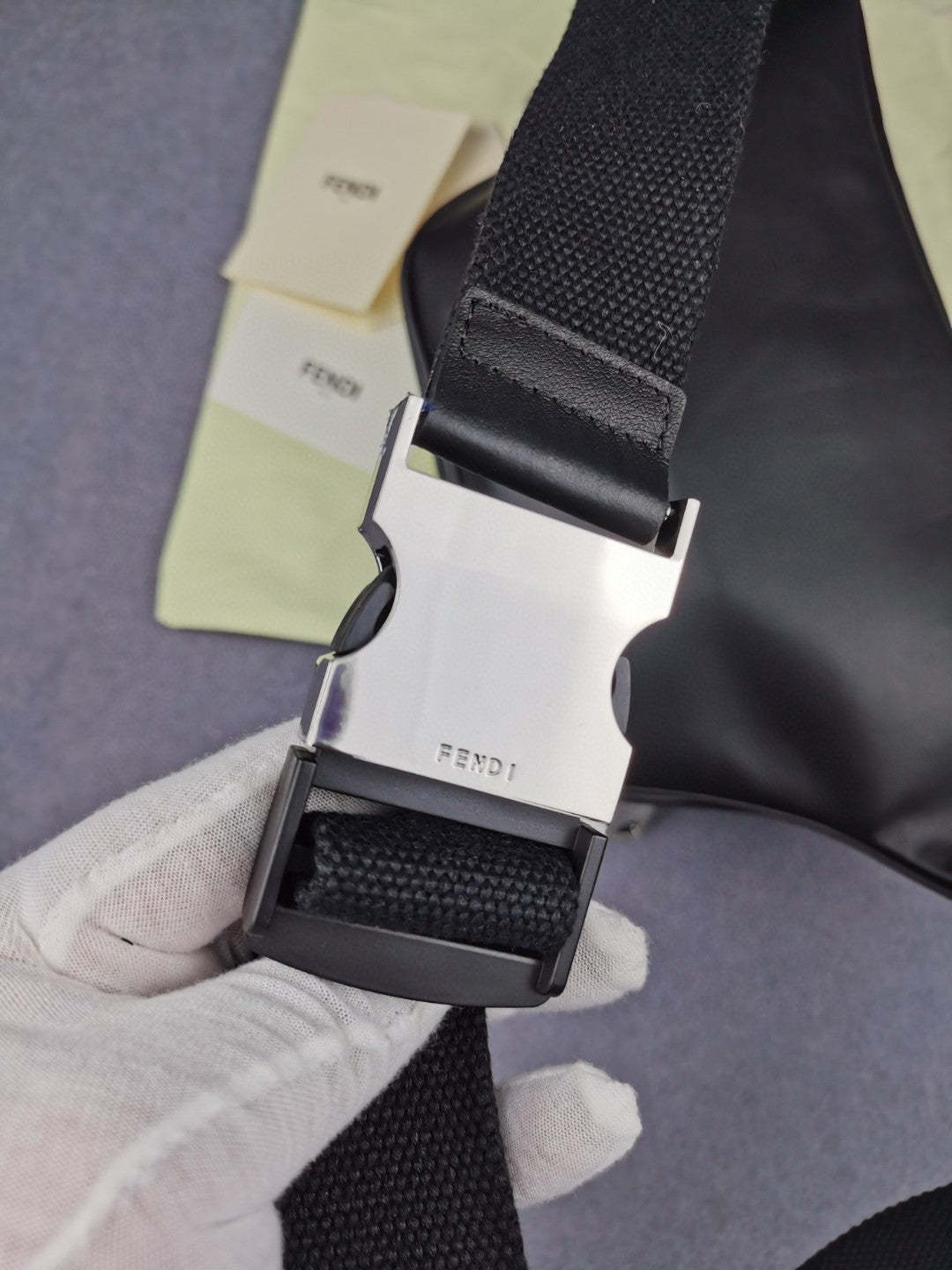 FI Little Monster Belt Bag Black/Yellow For Men, Men’s Bag 7.9in/20cm FF