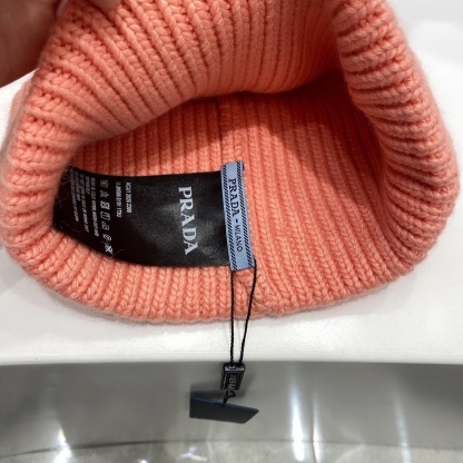 PD WOOL AND CASHMERE BEANIE SLIVER PINK