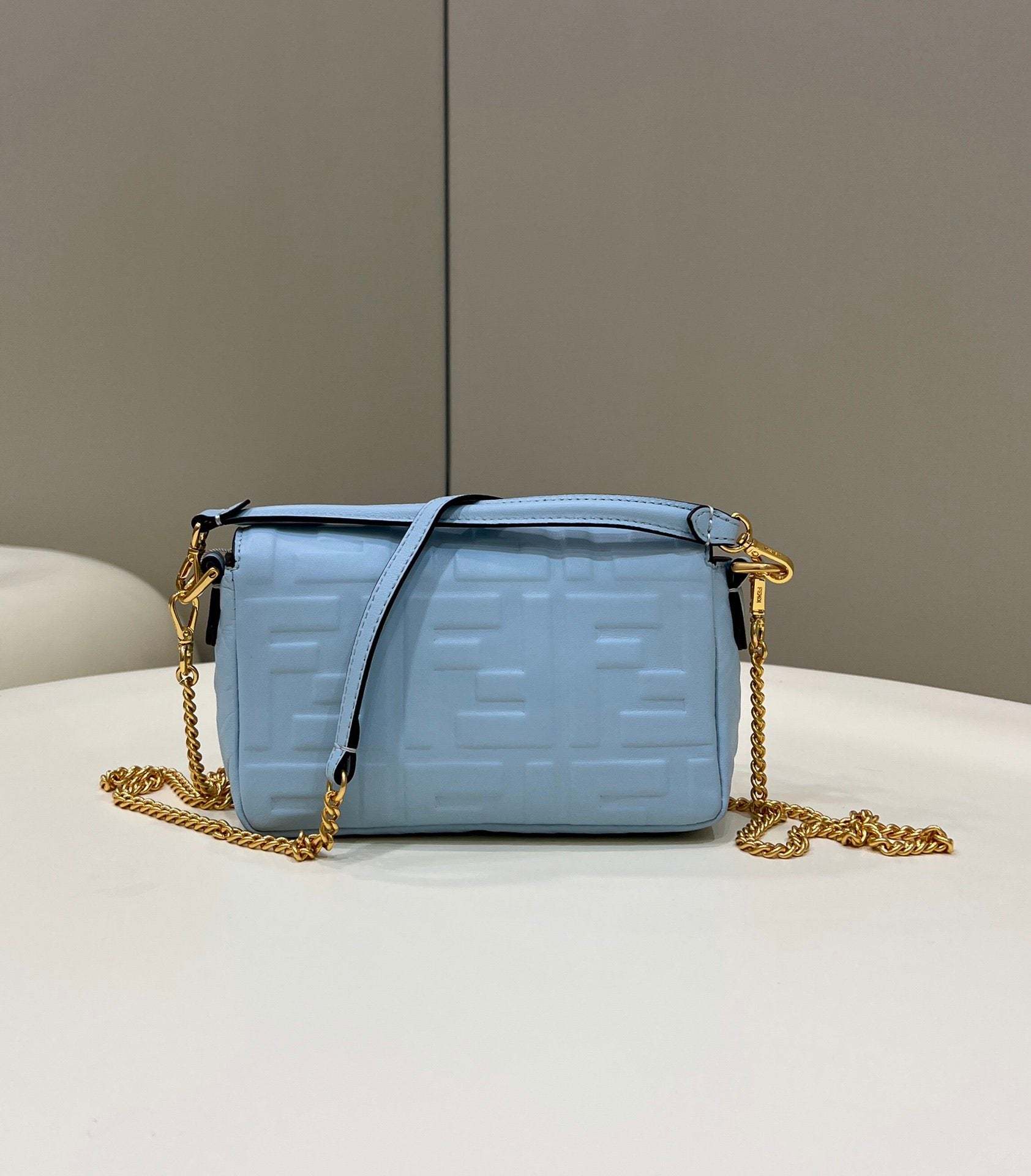 FI Baguette Blue For Women, Women’s Handbags, Shoulder And Crossbody Bags 7.5in/19cm FF 8BS017