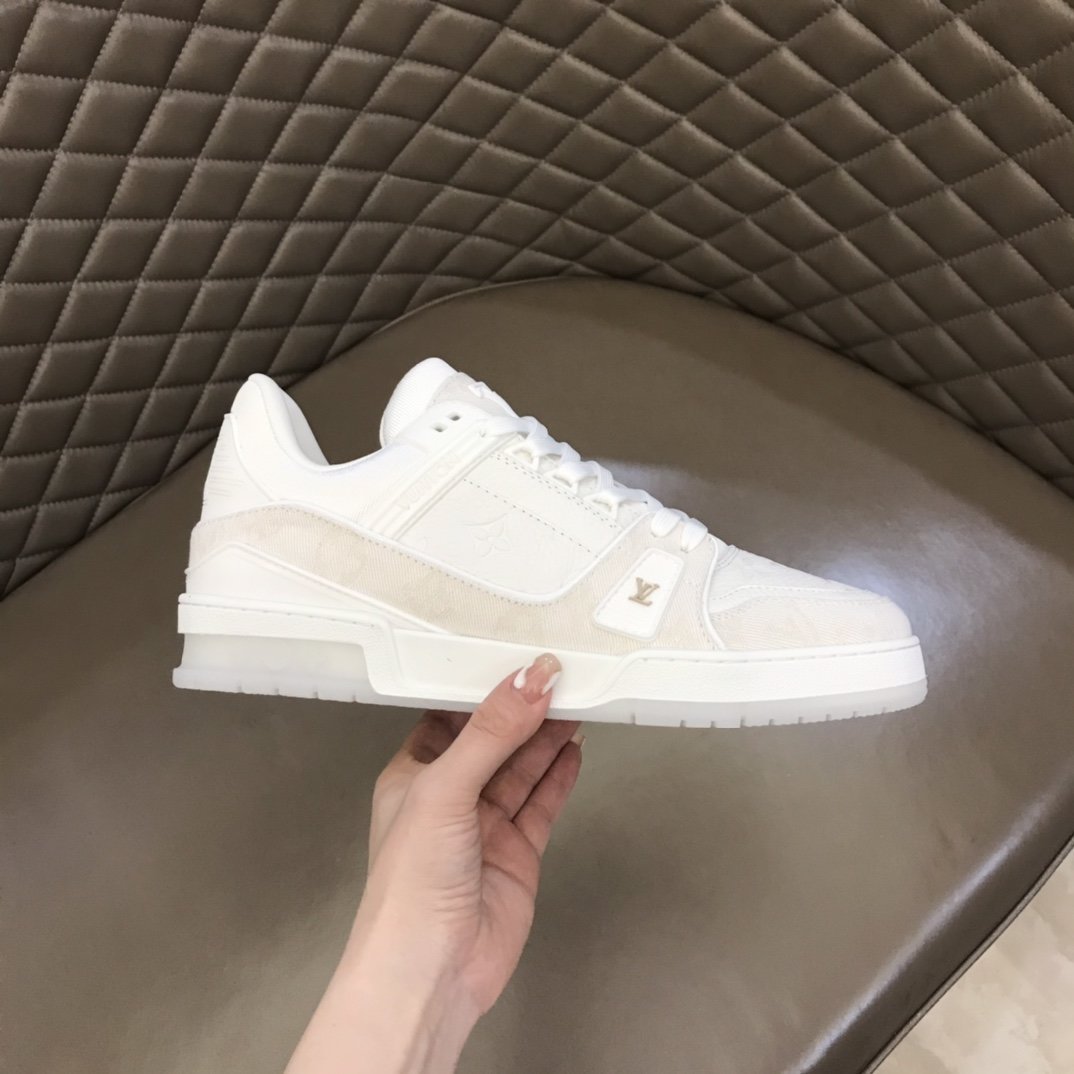 LUV TRAINER SNEAKER MONOGRAM PATENT CANVAS WHITE VIRGIL ABLOH