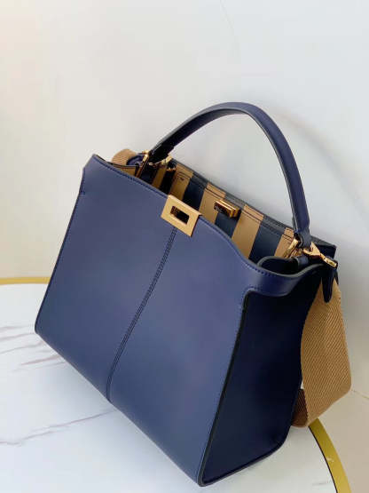 FI Peekaboo X-Lite Tote Medium Dark Blue Bag For Woman 30cm/12in