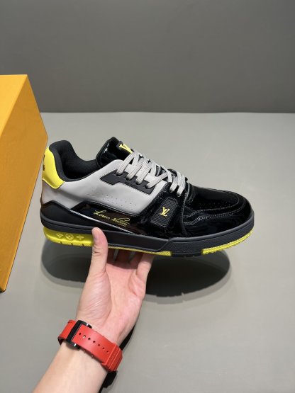 LUV TRAINER SNEAKER PATENT CANVAS BLACK VIRGIL ABLOH