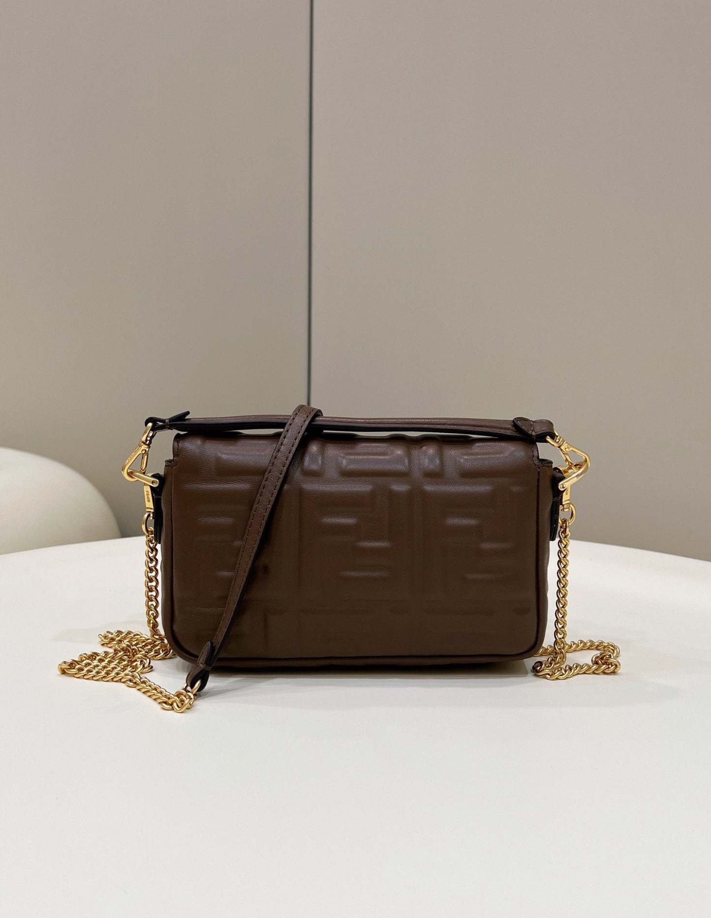 FI Baguette Brown For Women, Women&#8217;s Handbags, Shoulder And Crossbody Bags 7.5in/19cm FF 8BS017