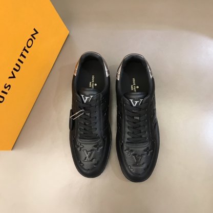 LUV RIVOLI SNEAKER MONOGRAM AND MONOGRAM REVERSE CANVAS BLACK