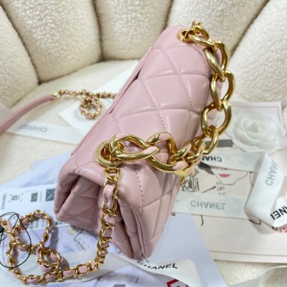 Chanel Flap Bag Gold Hardware PiNike For Women, Women&#8217;s Handbags, Shoulder Bags 7.9in/20cm AS3366