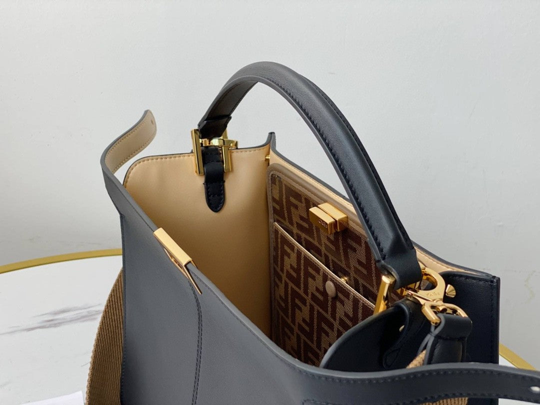 FI Peekaboo X-Lite Tote Medium Navy Blue Bag For Woman 30cm/12in