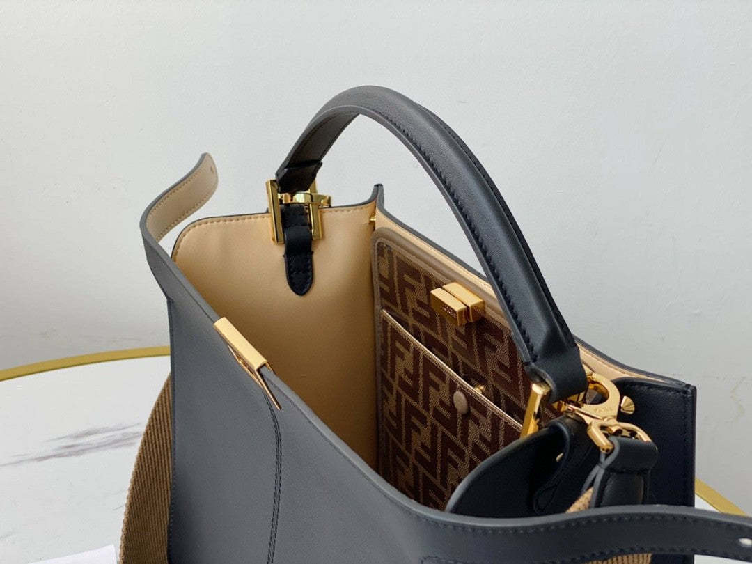 FI Peekaboo X-Lite Tote Medium Navy Blue Bag For Woman 30cm/12in