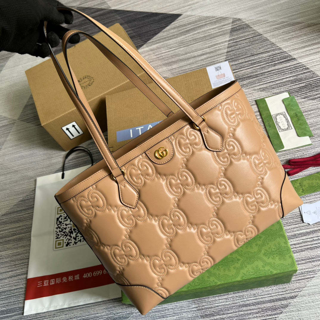 gg Medium Tote Beige For Women, Women&#8217;s Bags 15in/38cm gg ‎631685 UM8IG 9500