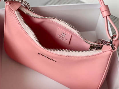 gv Small Moon Cut Out Bag Pink For Women, Handbags, Shoulder Bags 9.8in/25cm GVC