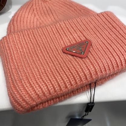 PD WOOL AND CASHMERE BEANIE SLIVER PINK