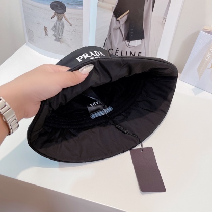 PD PADDED RENYLON BUCKET HAT BLACK