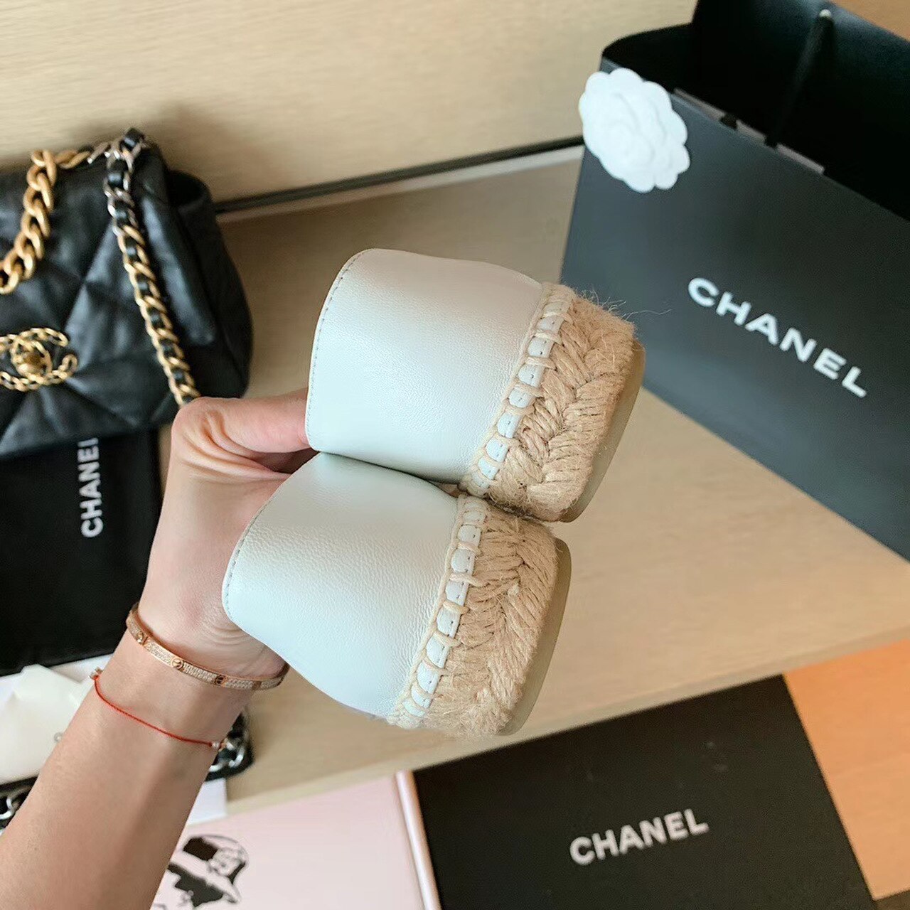 CHL ESPADRILLES WHITE/BLACK