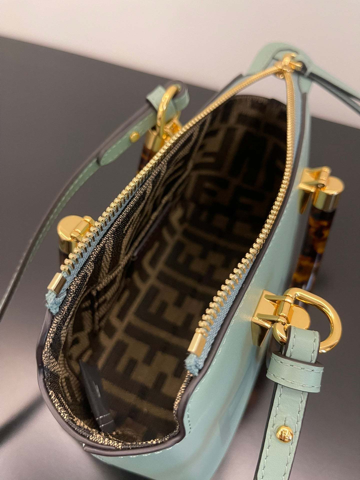FI By The Way Mint Green Mini Bag For Woman 17cm/6.5in 8BS067ABVLF03HW