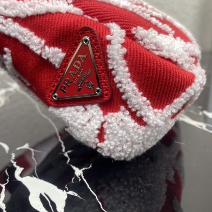 PR RE-EDITION 2000 EMBROIDERED DRILL MINI BAG RED