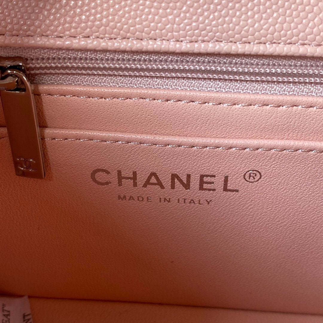 ChanelMini Classic Handbag PiNike For Women 7.9in/20cm