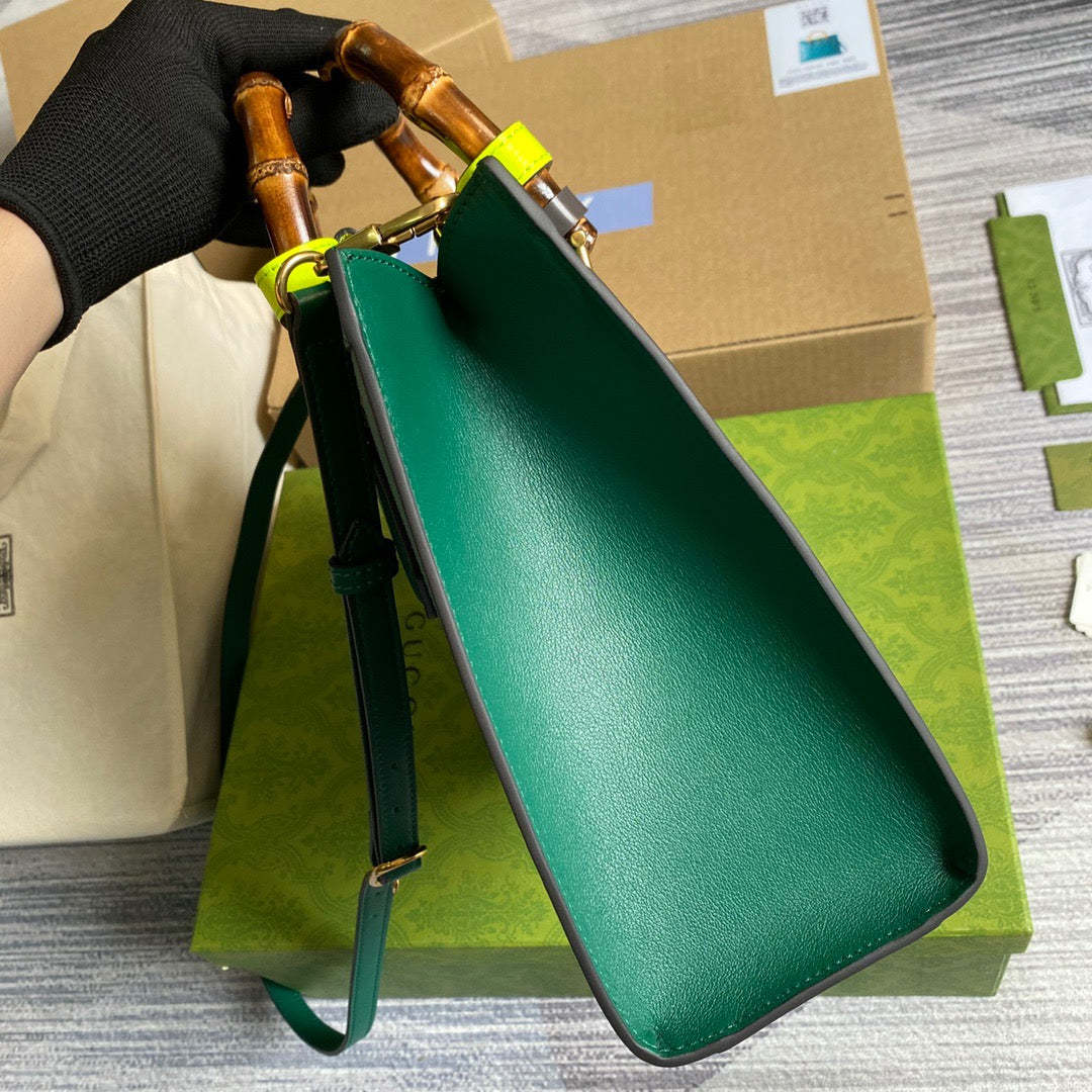 gg Diana Small Tote Bag Green For Women, Women’s Bags 11in/27cm gg ‎