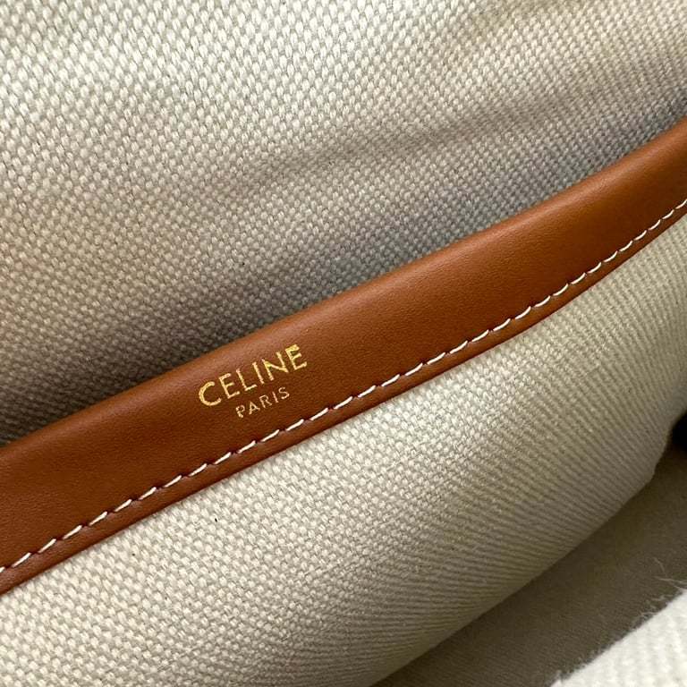 CE LARGE CABAS THAIS IN TEXTILE WITH JACQUARD IN WHITE 41CM