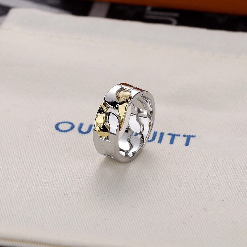LV SILVER RING