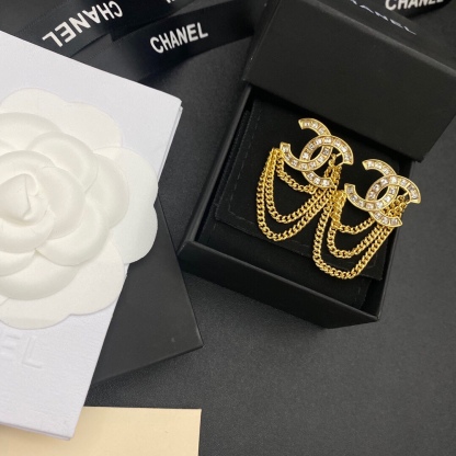 CC CC GOLD EARRINGS
