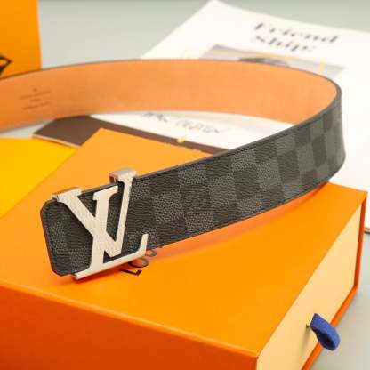 LUV INITIALS 40MM REVERSIBLE BELT SILUVER BUCKLE