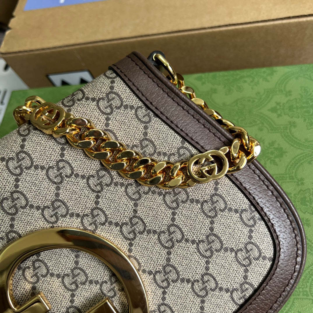 gg Blondie Shoulder Bag Beige For Women, Women&#8217;s Bags 11in/28cm gg 699268 K9GSG 8358