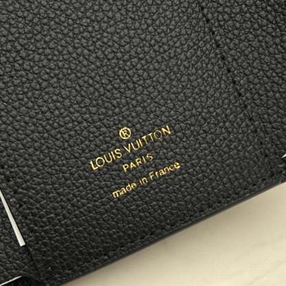 LOUIS VUITTON VICTORINE WALLET BLACK AND BEIGE 12CM M80968