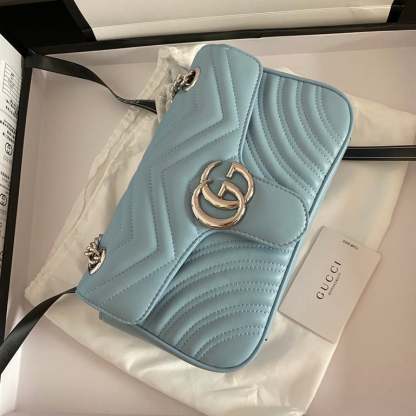 GG MARMONT MATELASSE SHOULDER BAG 26CM