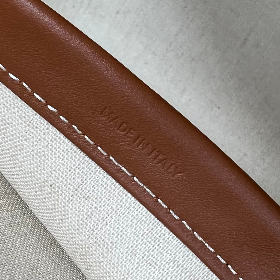 CE Large Cabas Thais In Textile Natural / Tan For Women 16in/41cm 196762DST.02NT