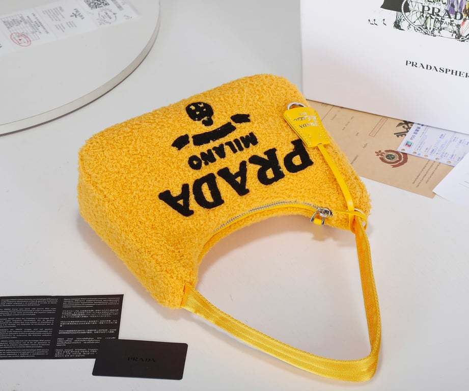 PR RE-EDITION 2000 TERRY MINI BAG YELLOW 22CM