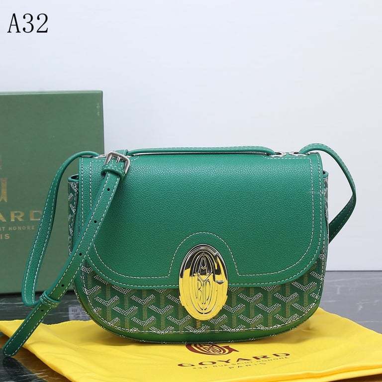 GY SEAL CLASP THE 233 BAG GREEN 25CM