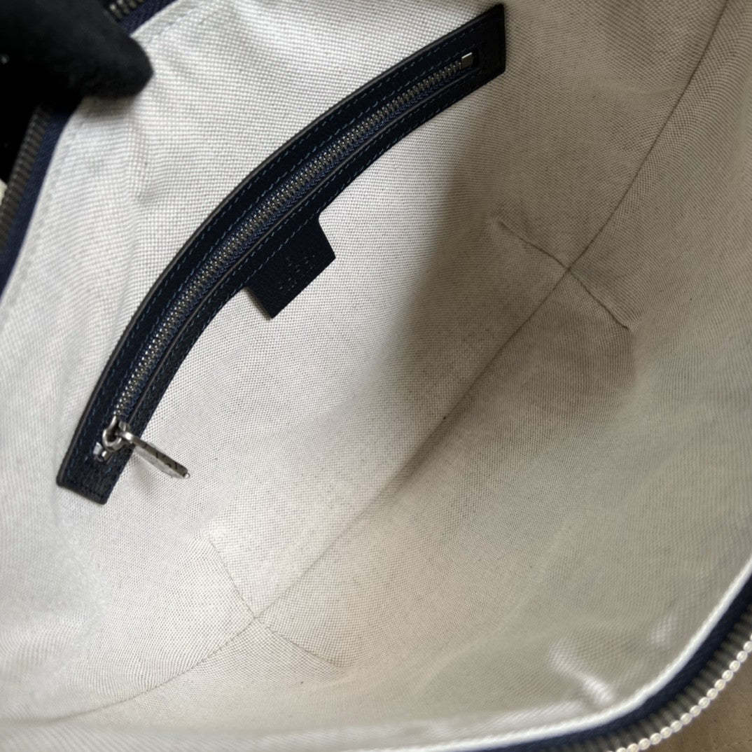 gg Ophidia gg Small Shoulder Bag Beige And Blue gg Supreme Canvas For Women 12in/30cm 598125 2ZGMN 4076