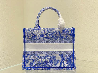 DI Small Book Tote Blue, For Women, Women’s Handbags 26.5cm/10.5in CD M1265ZRVJ_M808