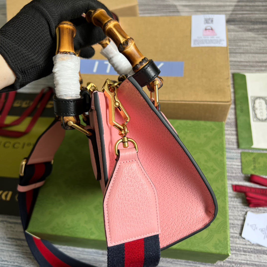 gg Diana Mini Tote Bag Pink For Women, Women’s Bags 7.9in/20cm gg ‎702732 U3ZDT 5479