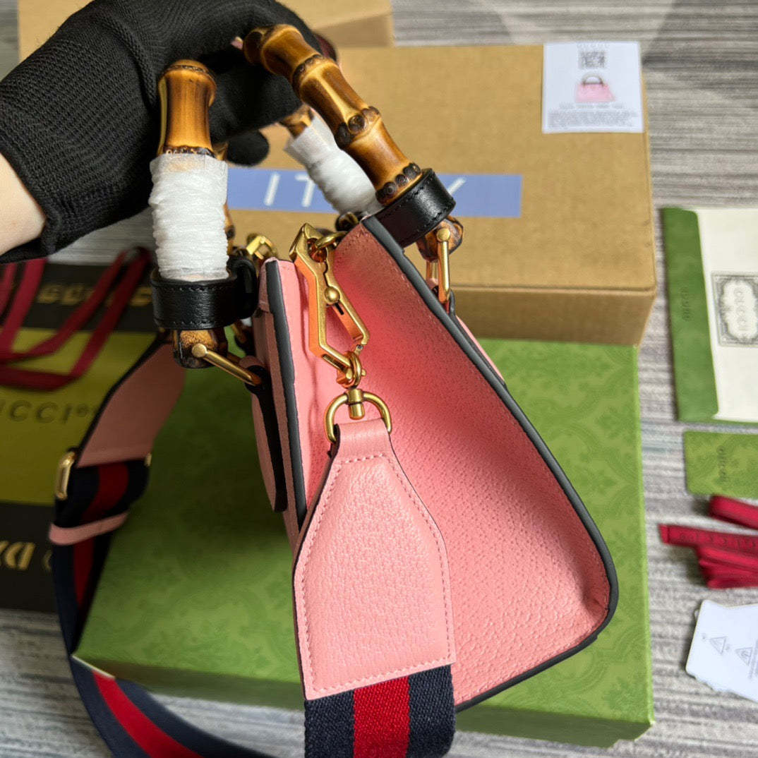gg Diana Mini Tote Bag Pink For Women, Women’s Bags 7.9in/20cm gg ‎702732 U3ZDT 5479