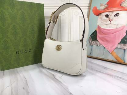 GG APHRODITE MINI SHOULDER BAG 21CM WHITE