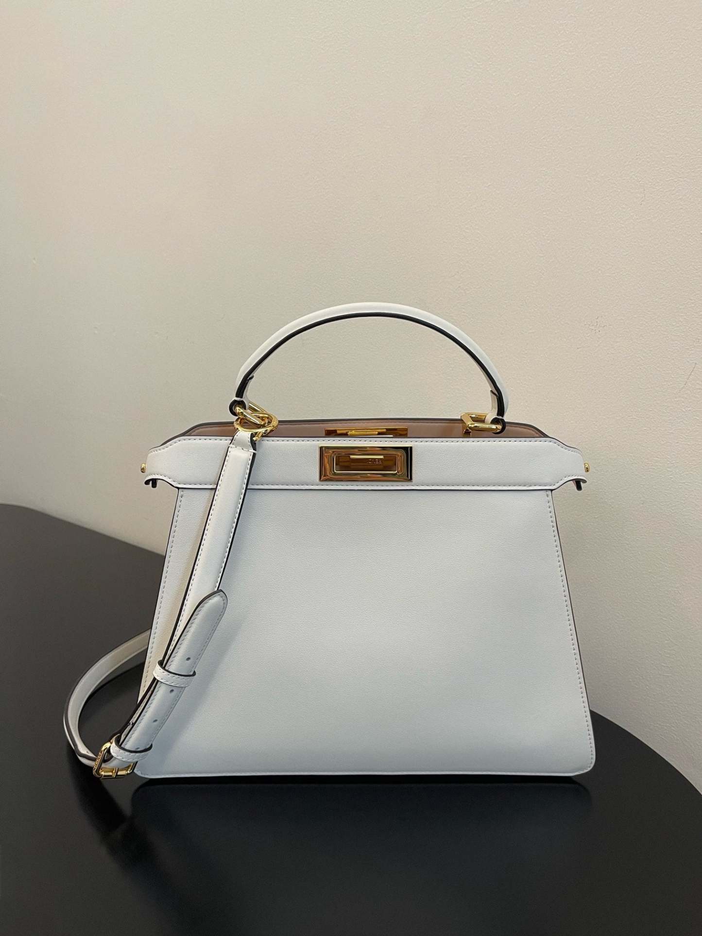 FI Peekaboo ISeeU Petite White Small Bag For Woman 20cm/8in