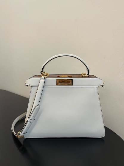 FI Peekaboo ISeeU Petite White Small Bag For Woman 20cm/8in