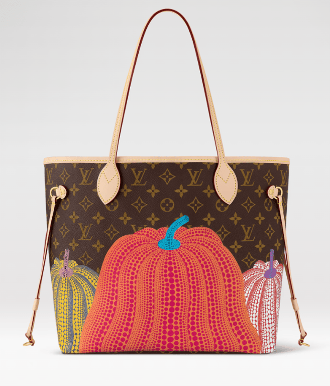 LUV x YAYOI KUSAMA 31CM GREEN BLUE AND PURPLE MM NEVERFULL