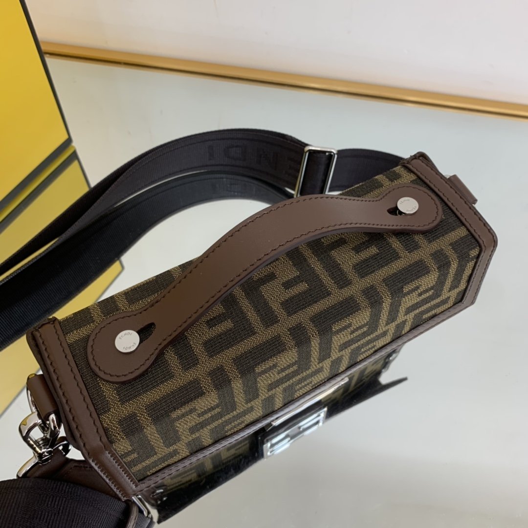 FI Baguette Soft Trunk Mini Dark Brown Bag For Woman 10cm/4in