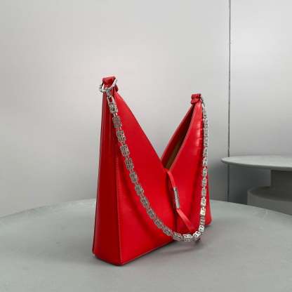 gv Small Cut Out Bag Red For Women, Handbags, Shoulder Bags 10.6in/27cm GVC 