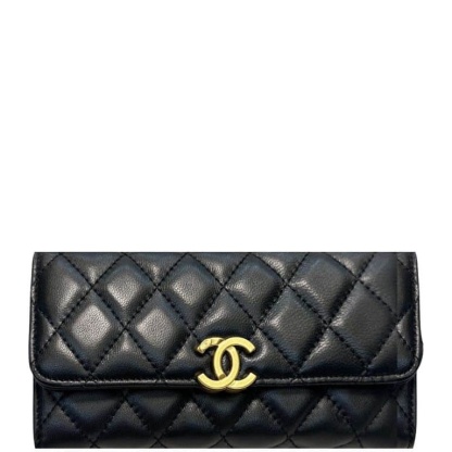 CHL LONG FLAP WALLET BLACK 19CM