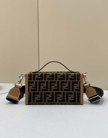 FI Mon Baguette Soft Trunk Brown Bag For Woman 21.5cm/8.5in