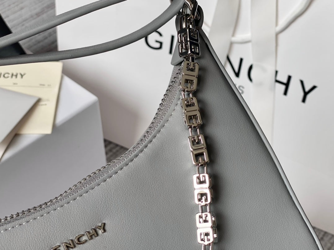 gv Small Moon Cut Out Bag Pickle For Women, Handbags, Shoulder Bags 9.8in/25cm GVC